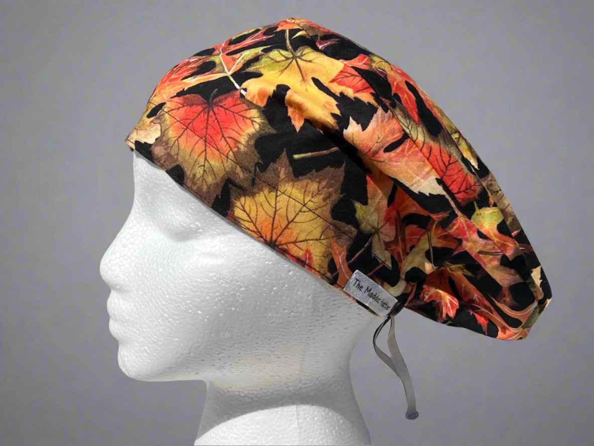 Fall Leaves Sprite Style Surgical Hat