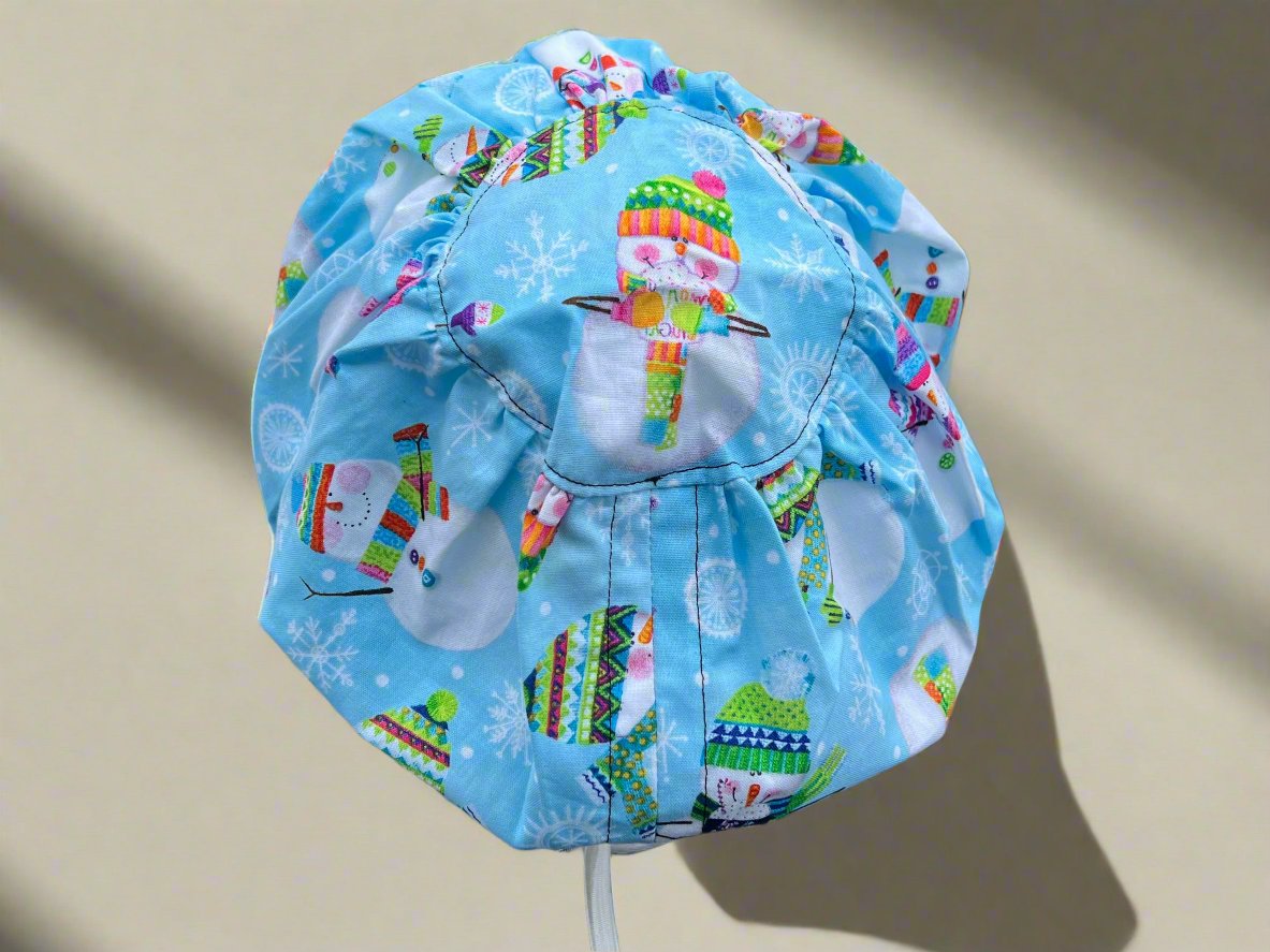 Colorful Snowmen Hattie Style Surgical Hat