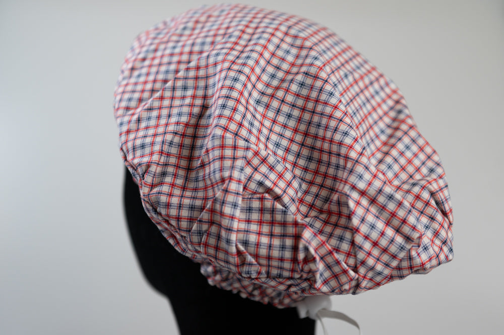 Boston Red Sox Plaid Sprite Style Surgical Hat