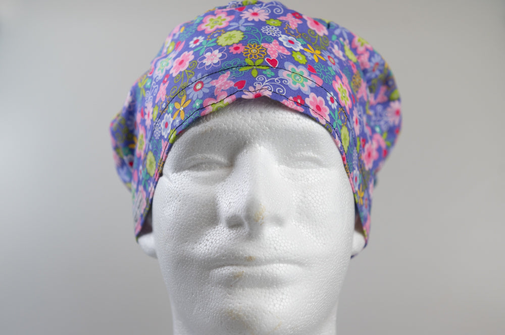 Floral Frenzy Sprite Style Surgical Hat