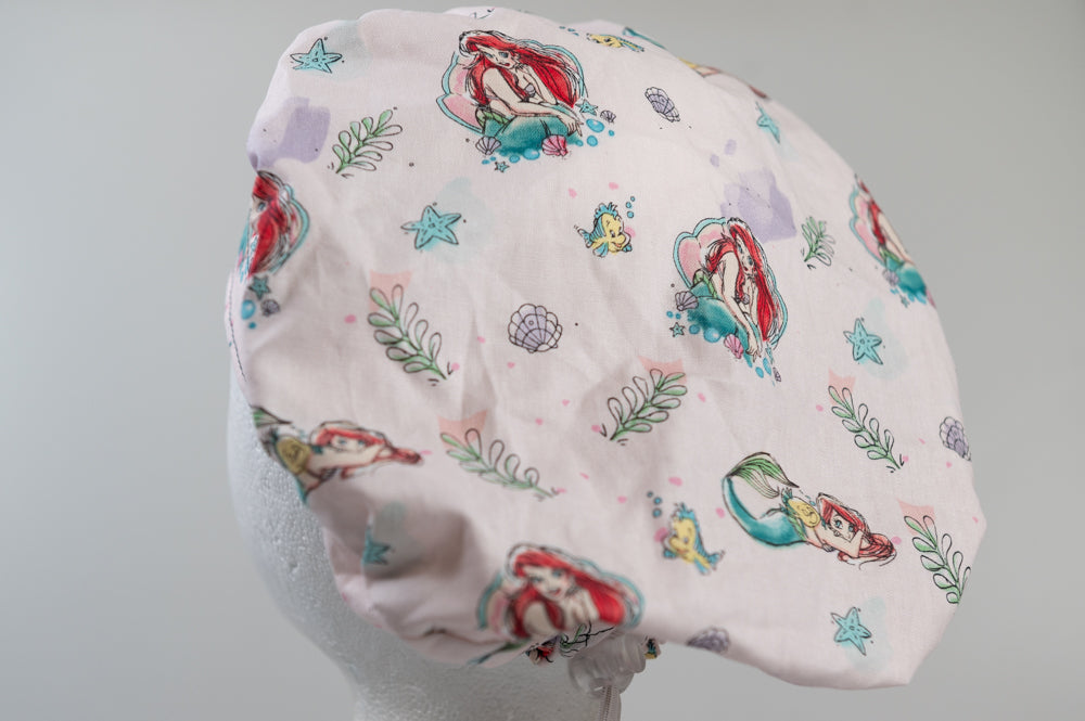 Little Mermaid Pink Sprite Style Surgical Hat