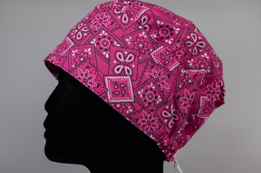 Pink Bandana Sprite Style Surgical Hat