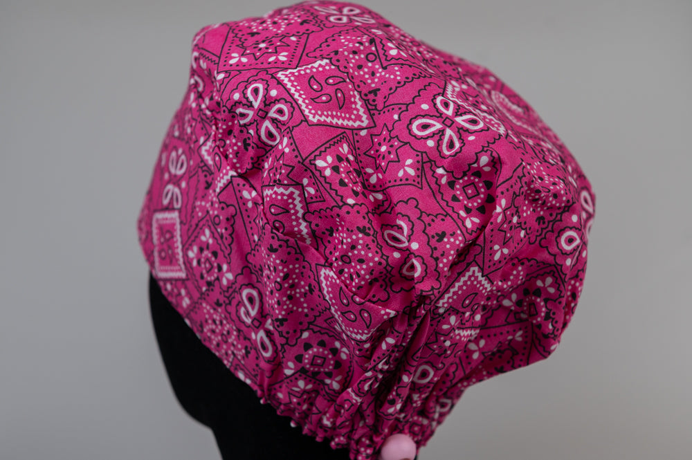 Pink Bandana Sprite Style Surgical Hat