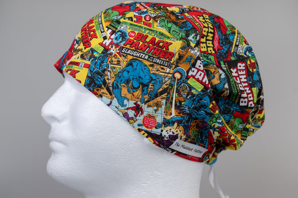 Marvel Comics Black Panther Sprite Style Surgical Hat