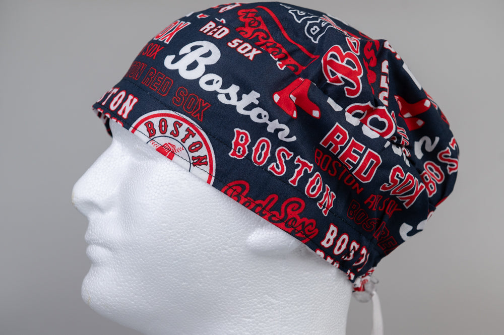 Large Letter Red Sox Sprite Style Surgical Hat