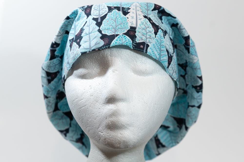 Winter Trees Hattie Style Surgical Hat