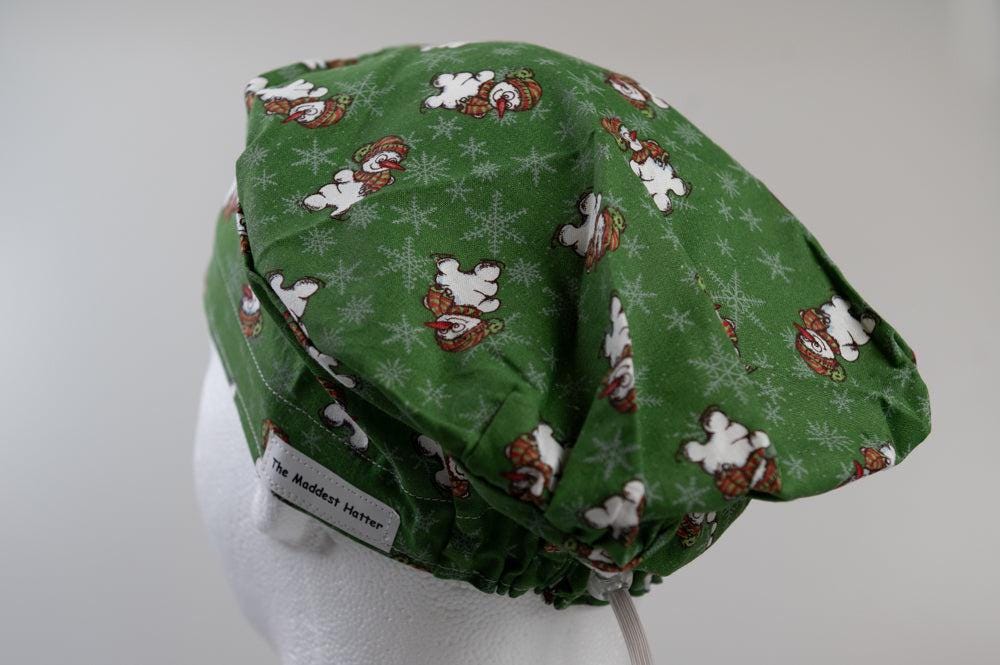 Frosty The Snowman Sprite Style Surgical Hat